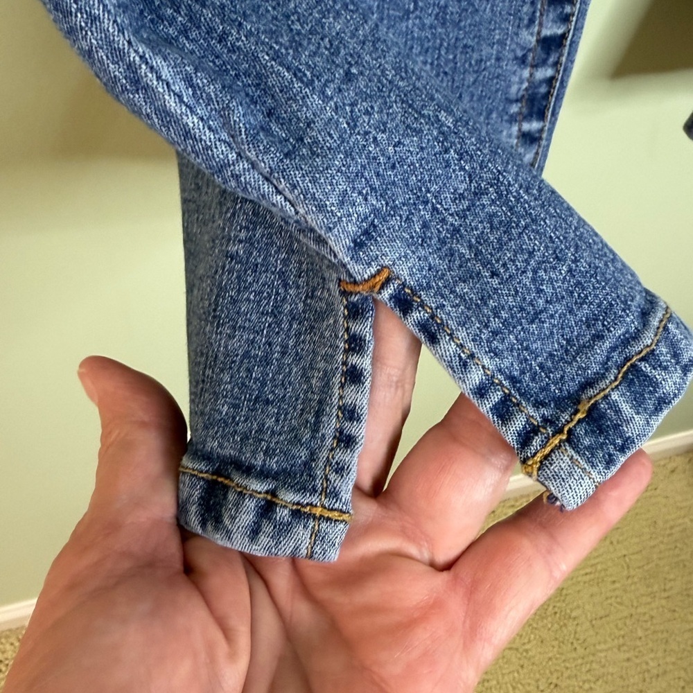 Baby Phat boho jeans junior size 11 distressed patchwork waist flare y2k - Picture 6 of 12
